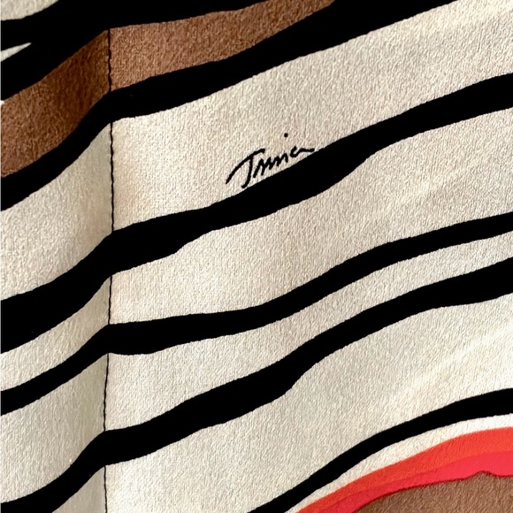 Trina Turk Theodora Lala Zebra Caftan Dress Women’s Size XL - Picture 3 of 7